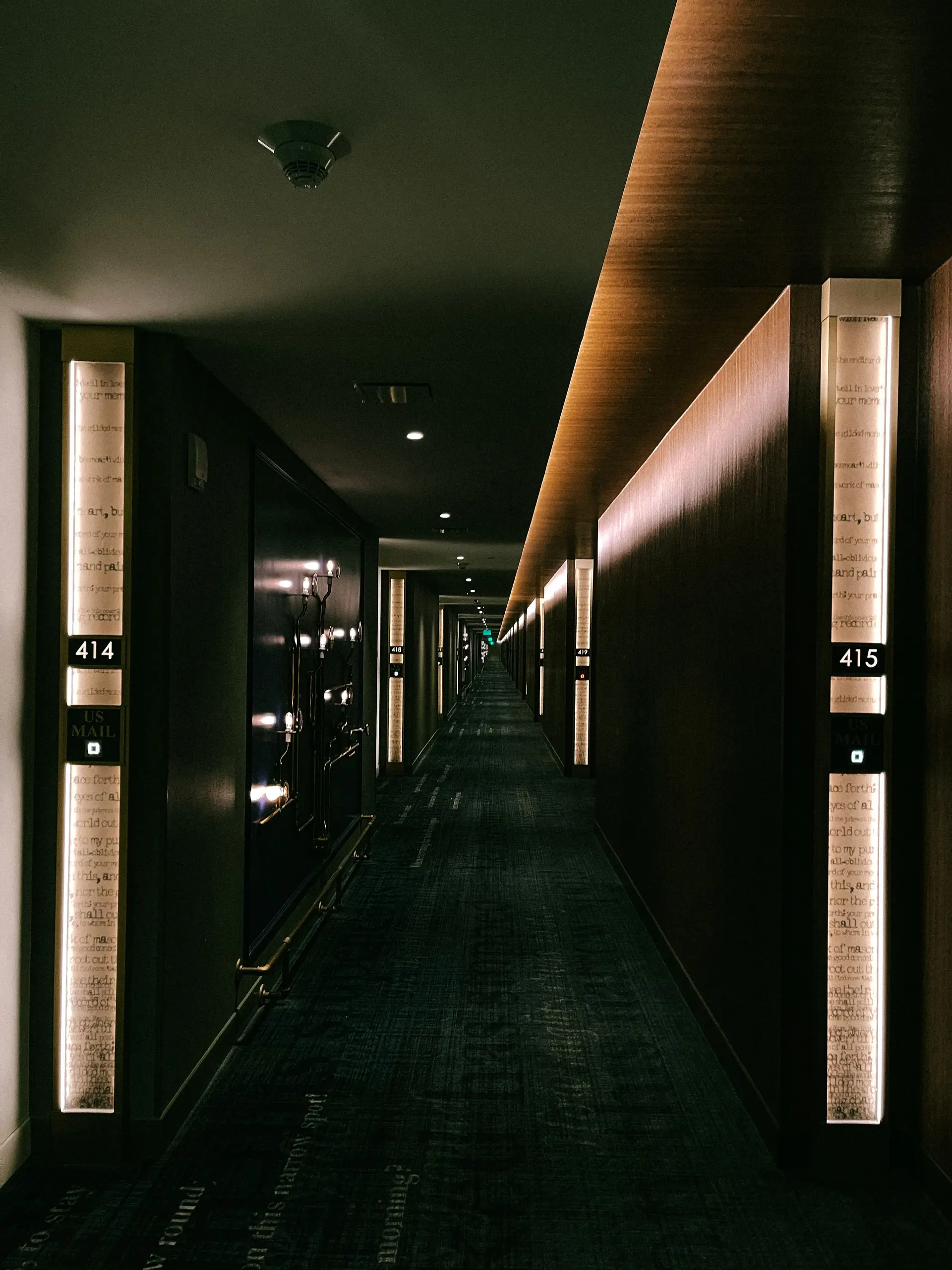 Stämningsfull hotellinteriör