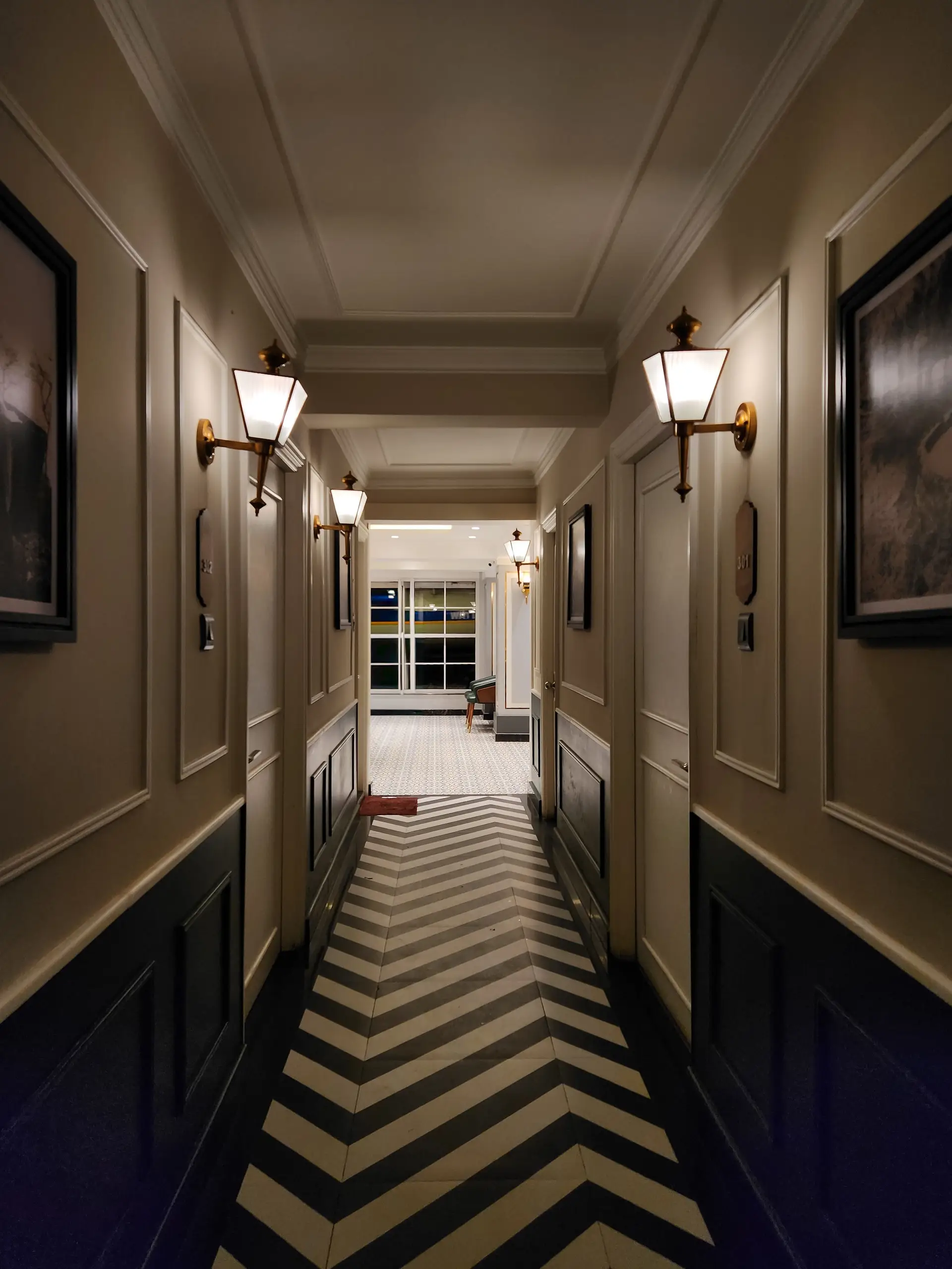 Skandinavisk hotellinteriör